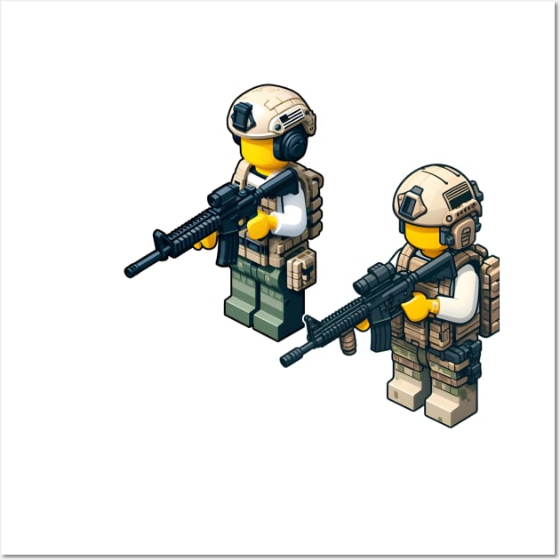 Tactical LEGO Wall Art by Rawlifegraphic